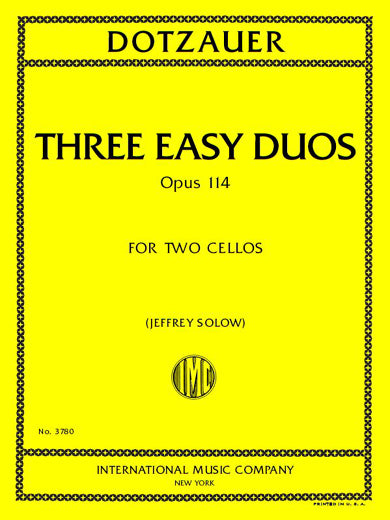 Dotzauer: 3 Easy Duos, Op. 114