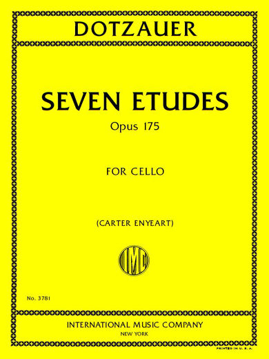 Dotzauer: 7 Cello Etudes, Op. 175