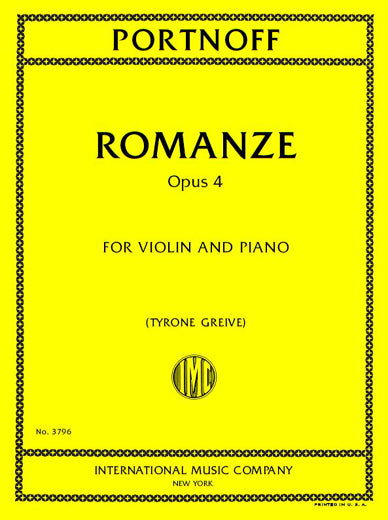 Portnoff: Romanze, Op. 4