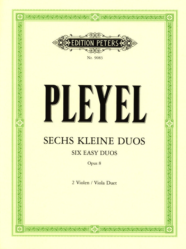 Pleyel: 6 Easy Duets, Op. 8 (arr. for 2 violas)