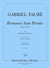Fauré: Romance sans paroles, Op. 17, No. 1 (arr. for cello & piano)