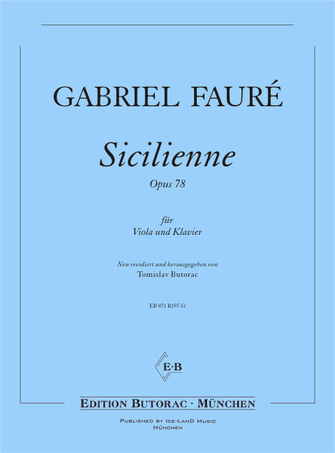 Fauré: Sicilienne, Op. 78 (arr. for viola & piano)