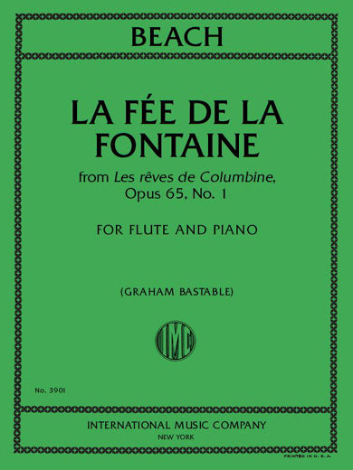Beach: La Fée de la Fontaine, Op. 65, No. 1 (arr. for flute & piano)