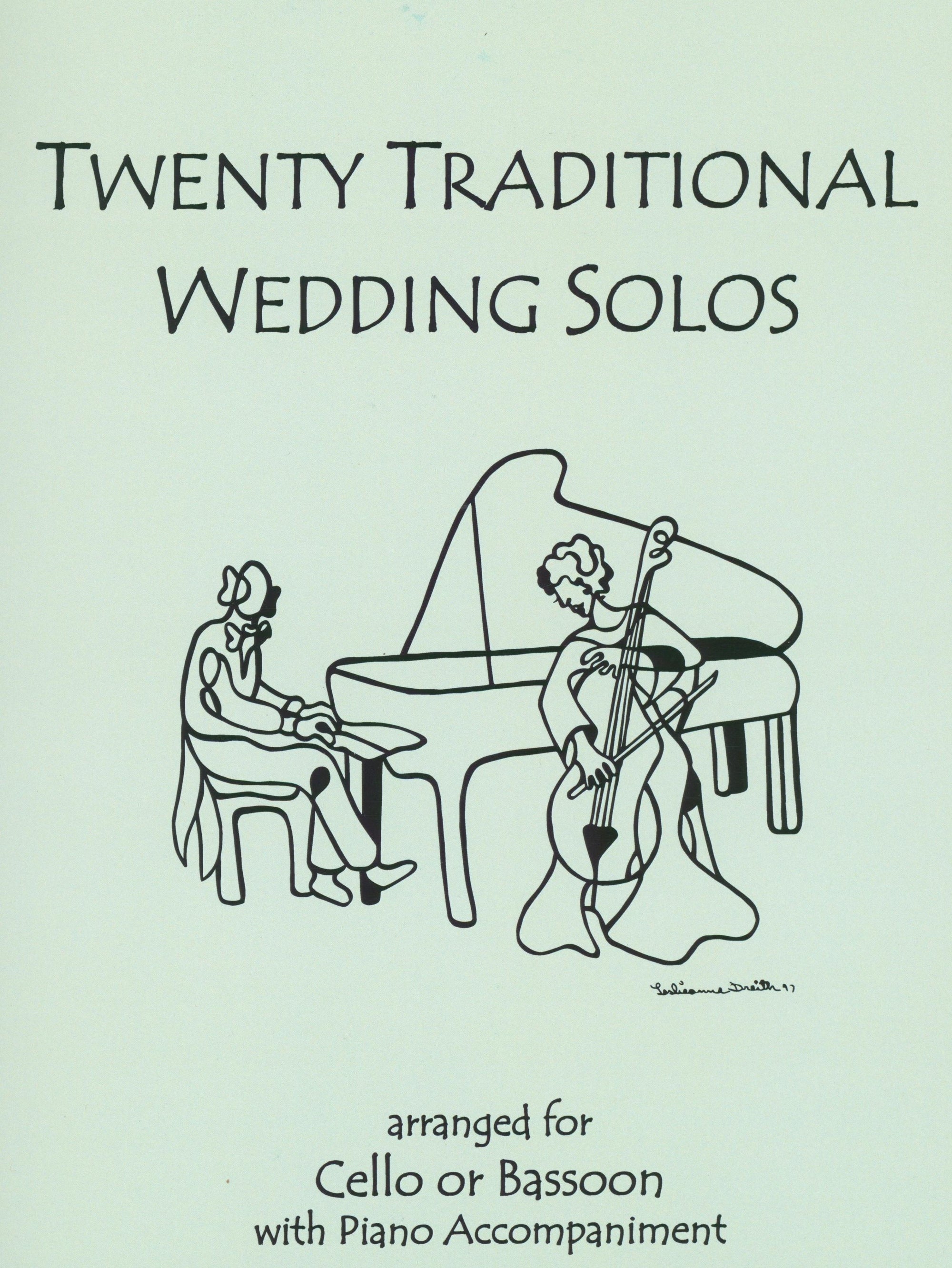 20 Traditional Wedding Solos (arr. for cello or bassoon with piano)