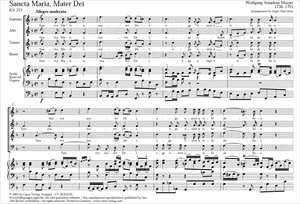 Mozart: Sancta Maria Mater Dei, K. 273