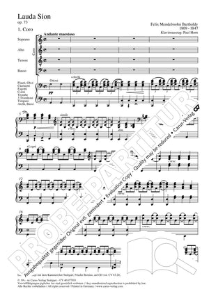 Mendelssohn: Lauda Sion, Op. 73