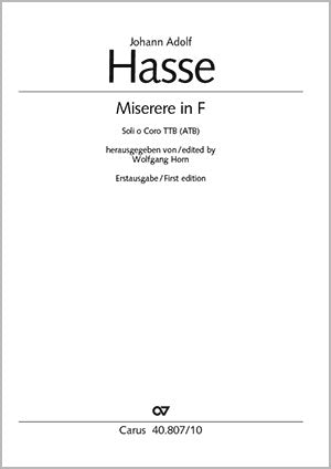 Hasse: Miserere in F Major
