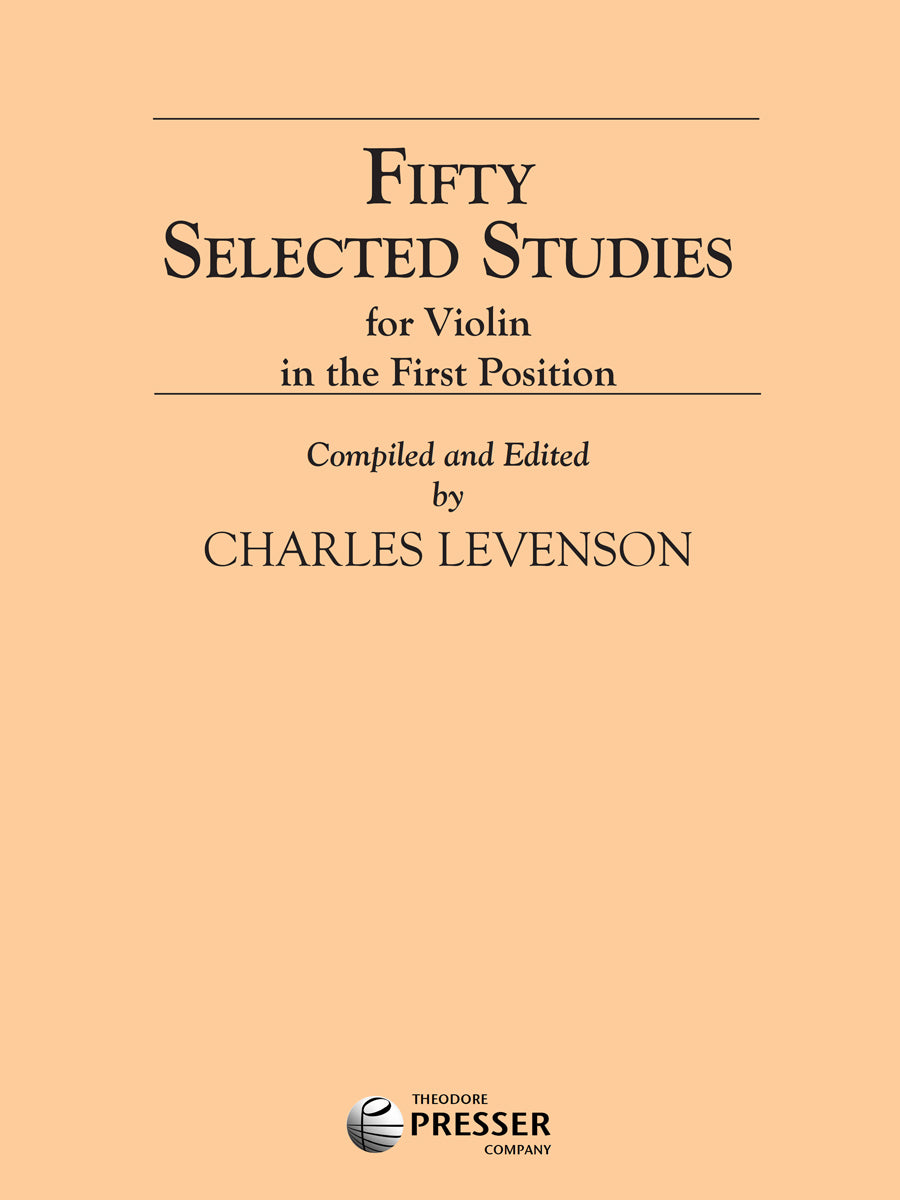 50 Selected Studies for Violin in the 1st Position