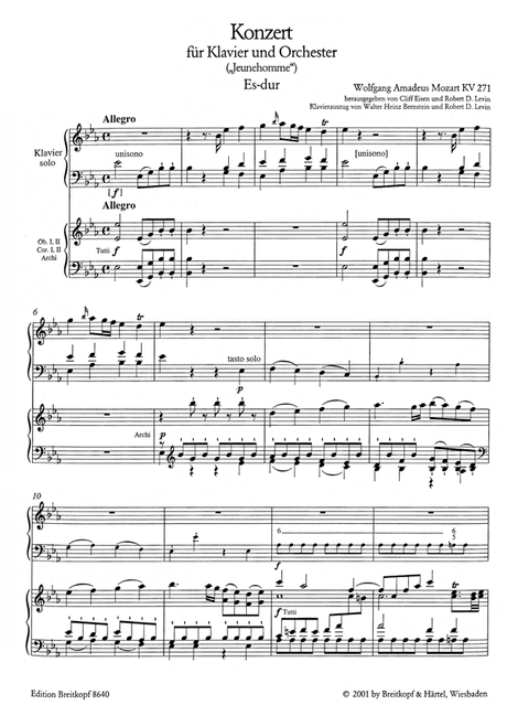 Mozart: Piano Concerto No. 9 in E-flat Major, K. 271