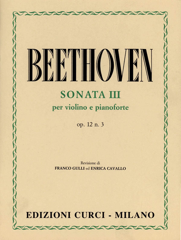 Beethoven: Violin Sonata in E-flat Major, Op. 12, No. 3