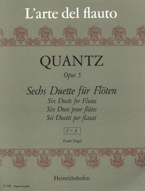 Quantz: Flute Duets, Op. 5, Nos. 1-3