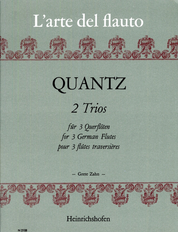 Quantz: 2 Trios for 3 Flutes