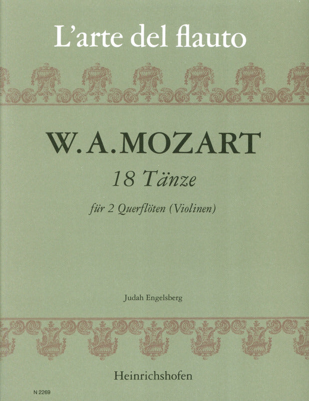 Mozart: 18 German Dances (arr. for 2 flutes)