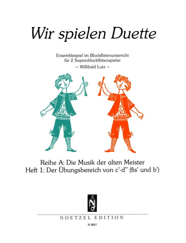 We Play Duets - Series A - Volume 1 for SS Recorders