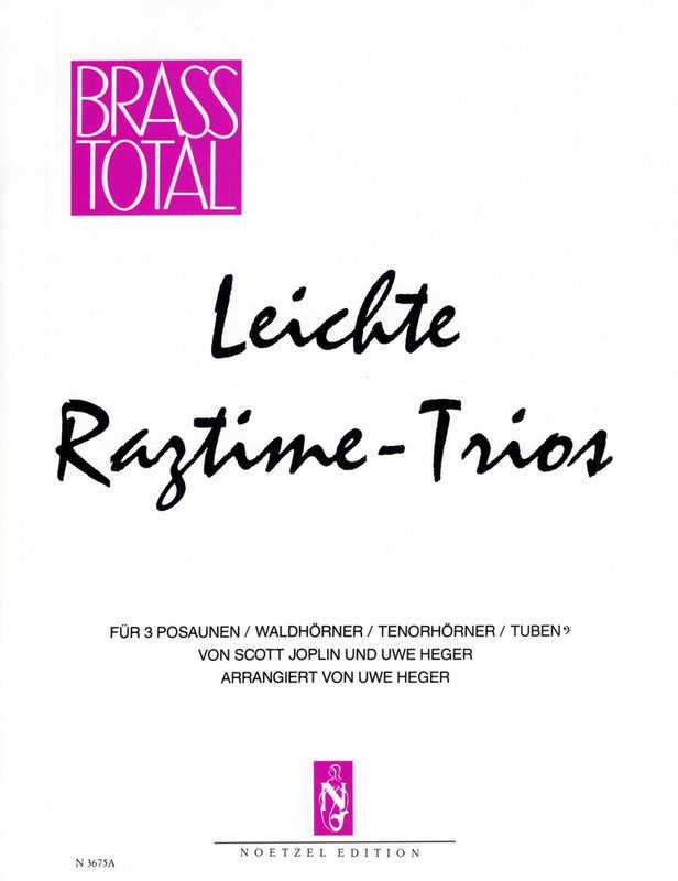 Joplin: Easy Ragtime Trios (arr. for trombones)