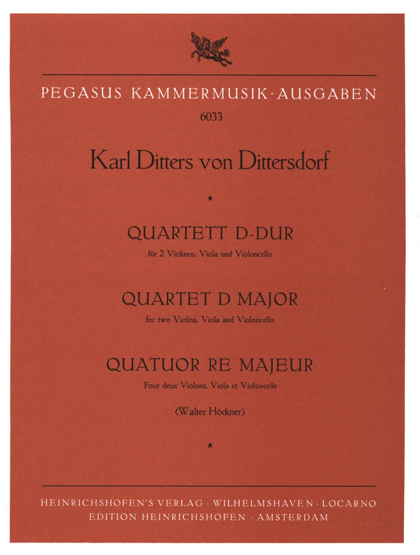 Dittersdorf: String Quartet in D Major