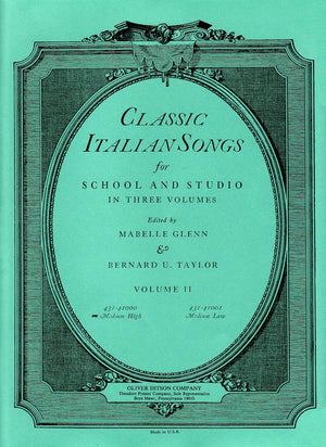 Classic Italian Songs for School and Studio - Volume 2