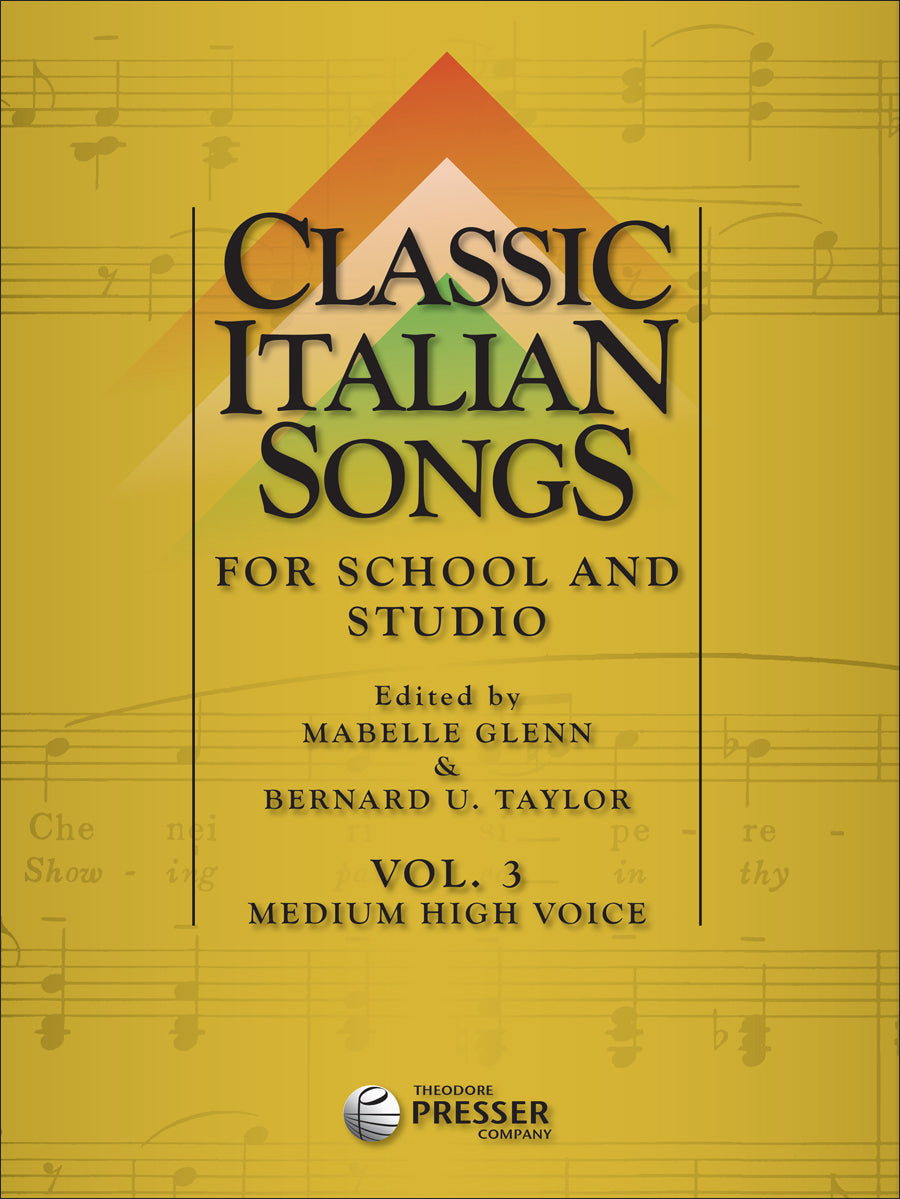 Classic Italian Songs for School and Studio - Volume 3