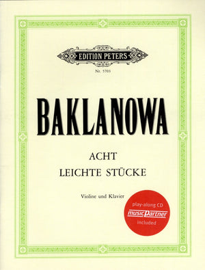 Baklanowa: 8 Easy Pieces for Violin and Piano