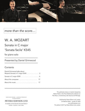 Mozart: Piano Sonata No. 16 in C Major ("Facile"), K. 545