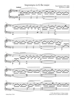 Schubert: Impromptu in G-flat Major, D 899, Op. 90, No. 3