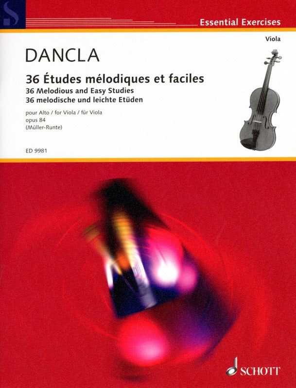 Dancla: 36 Melodious and Easy Studies (arr. for viola)