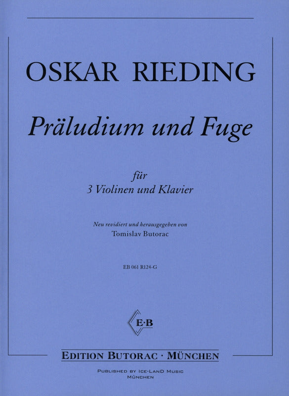 Rieding: Prelude and Fugue for 3 Violins and Piano