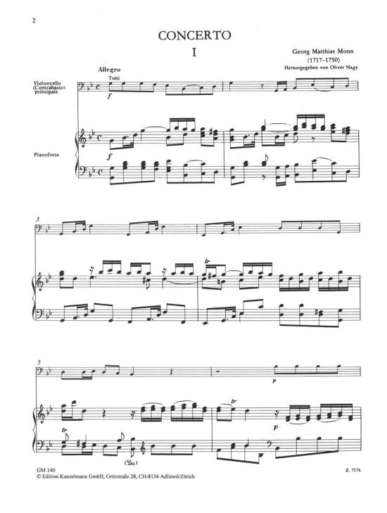 Monn: Cello Concerto in G Minor