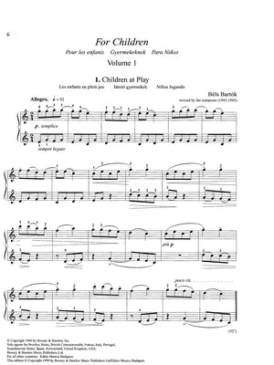 Bartók: For Children: Complete (Volumes 1 & 2)