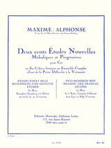 Maxime-Alphonse: 200 New Etudes - Volume 5 (20 Very Difficult Studies)