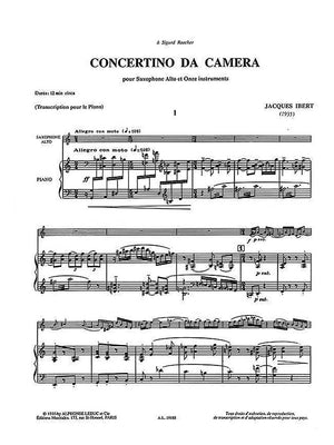 Ibert: Concertino Da Camera