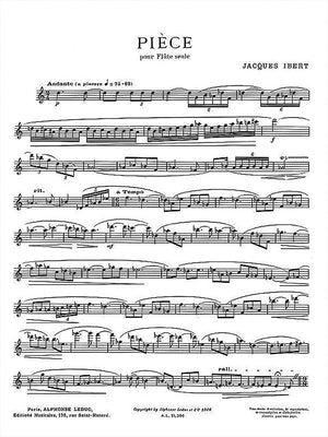 Ibert: Piece for Solo Flute