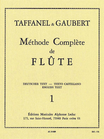 Taffanel/Gaubert: Complete Flute Method - Book 1