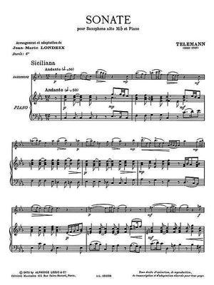 Telemann: Sonata in C Minor (arr. for sax and piano)