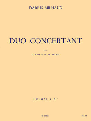 Milhaud: Duo Concertant, Op. 351