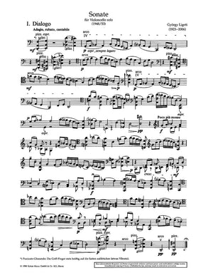 Ligeti: Sonata for Solo Cello