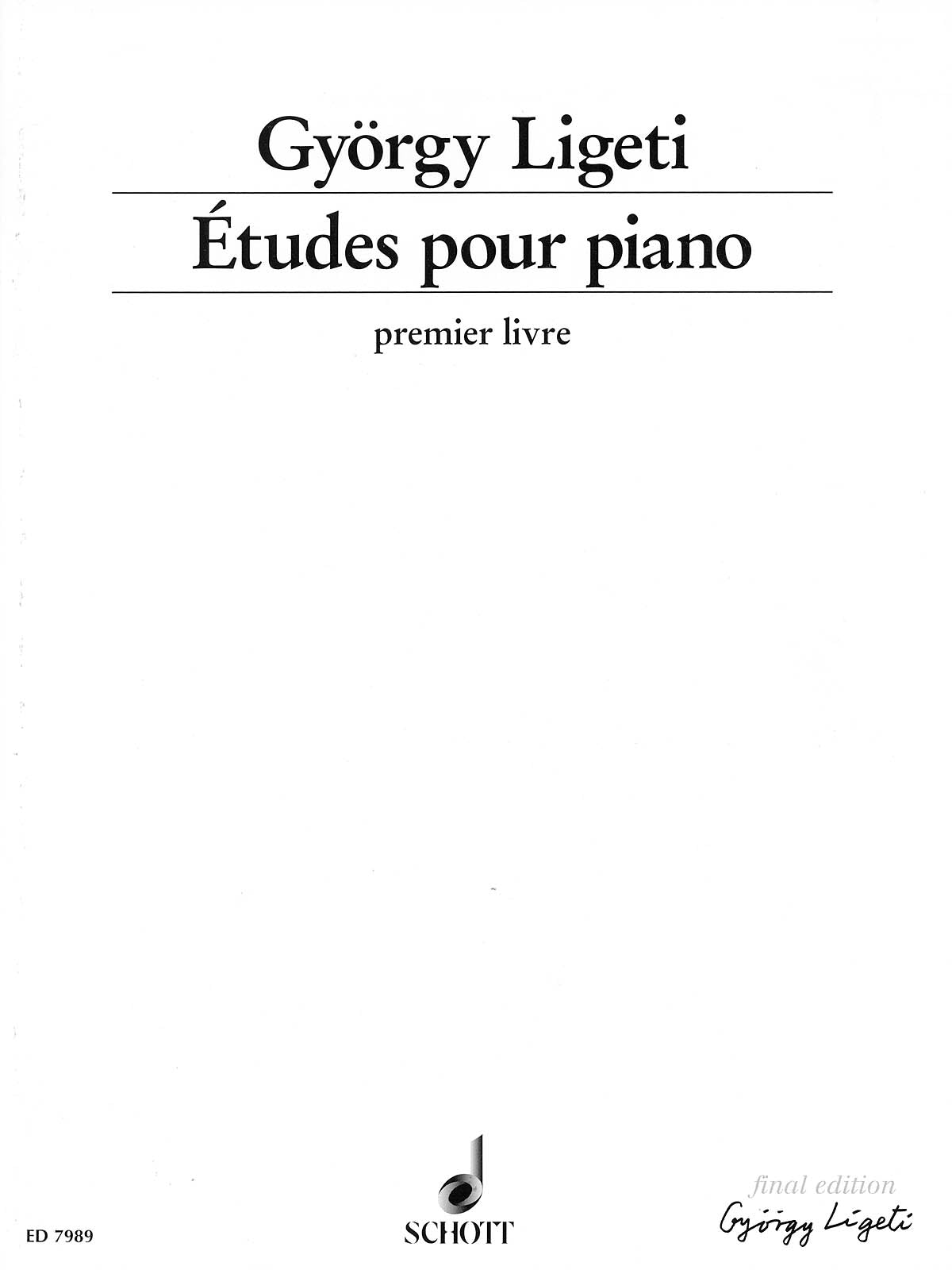 Ligeti: Études for Piano - Volume 1