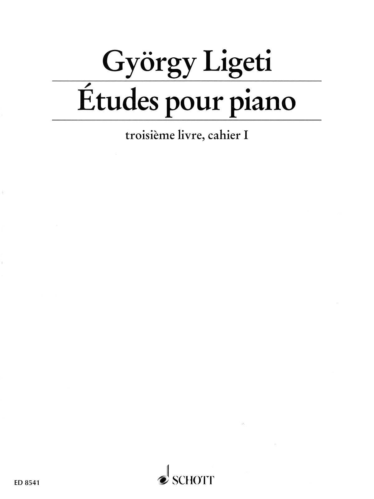 Ligeti: Études for Piano - Volume 3