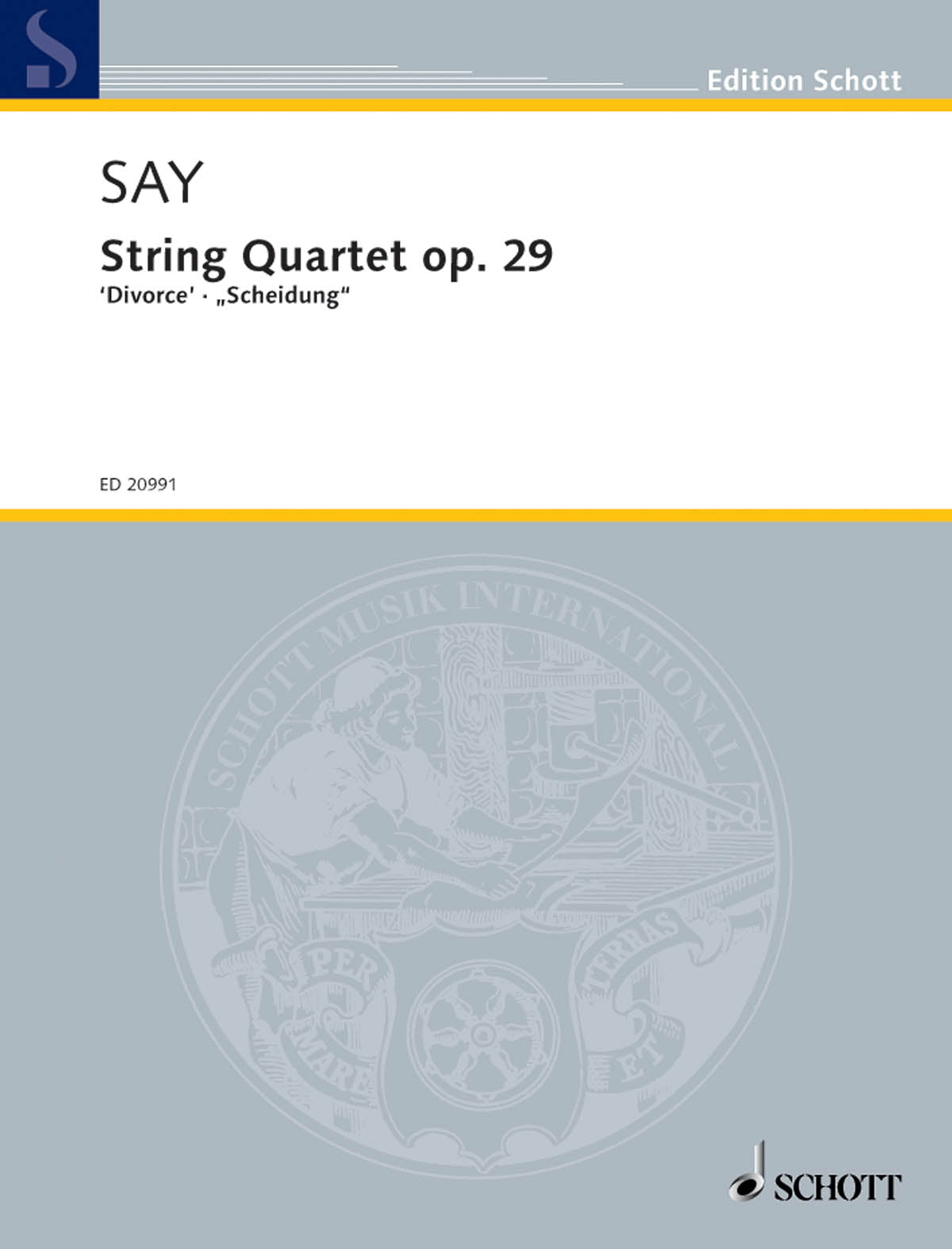 Say: String Quartet, Op. 29 ("Divorce")