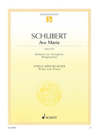 Schubert: Ave Maria, Op. 52, No. 6 (arr. for viola & piano)