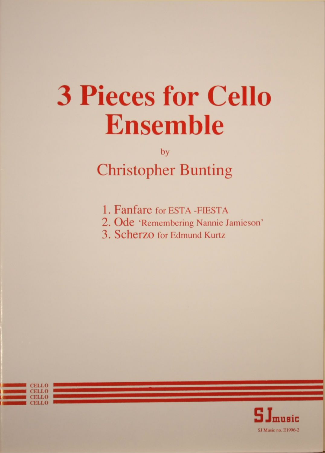 Bunting: Three Pieces for Cello Ensemble