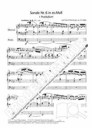 Rheinberger: Organ Sonata No. 6 in E-flat Minor, Op. 119