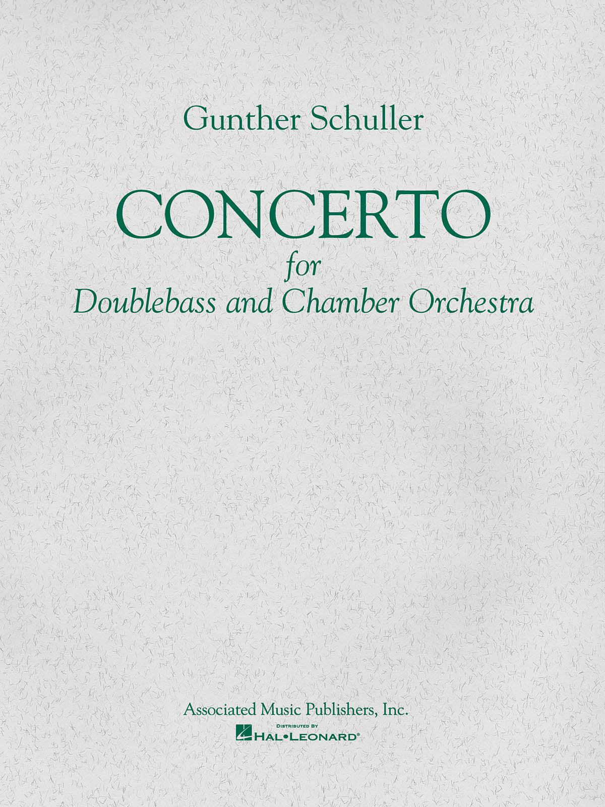 Schuller: Double Bass Concerto