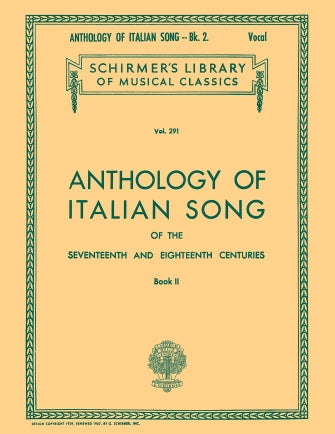 Anthology of Italian Song of the 17th and 18th Centuries – Book II