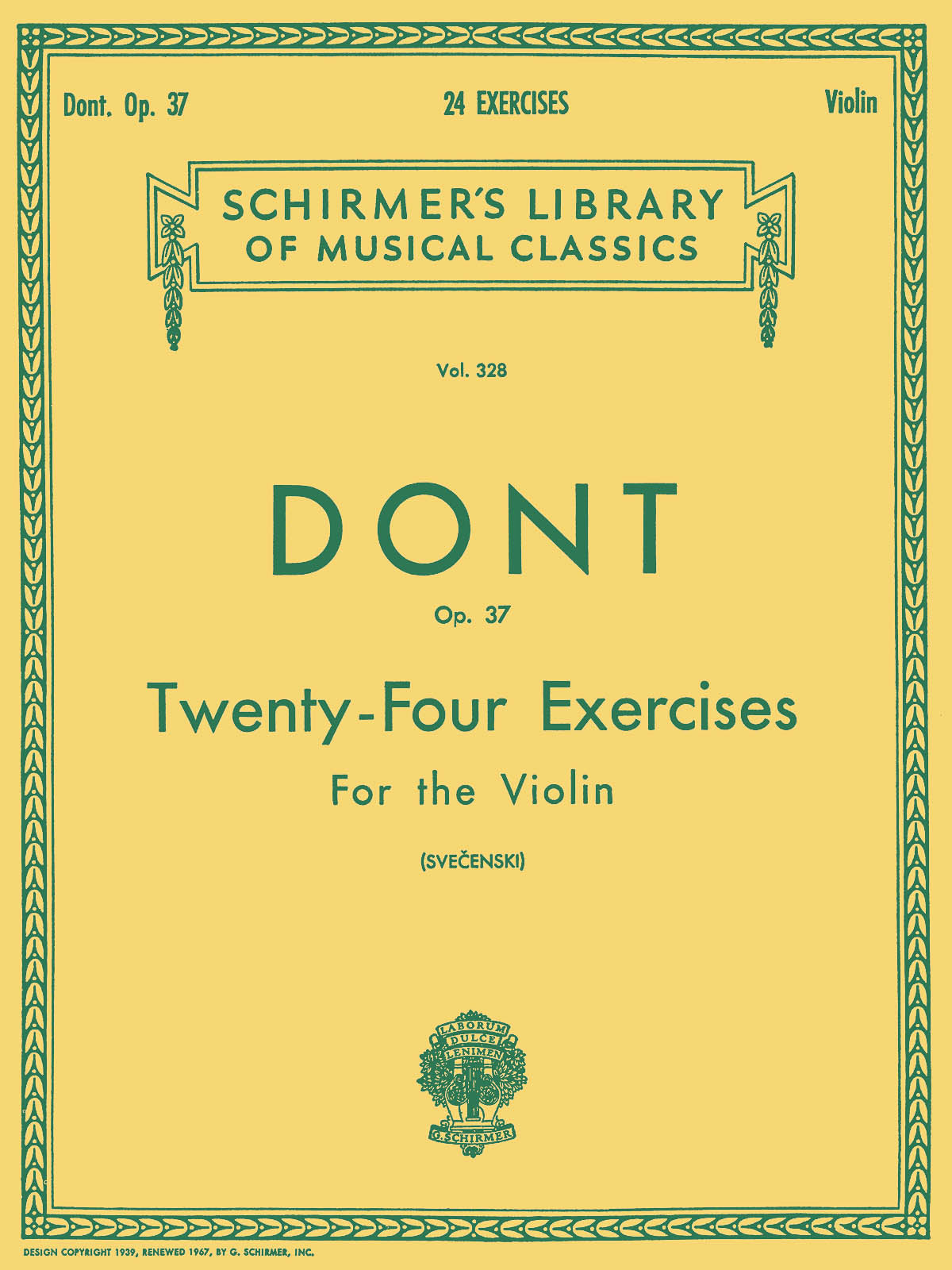 Dont: 24 Exercises, Op. 37
