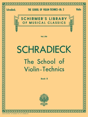 Schradieck: School of Violin Technics – Book 2