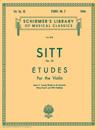 Sitt: Études, Op. 32, Nos. 21-40