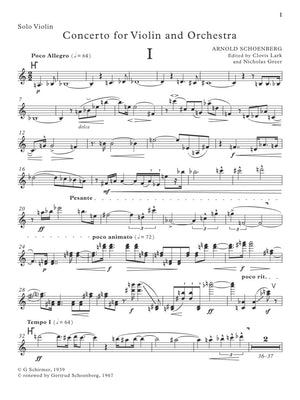 Schoenberg: Violin Concerto, Op. 36