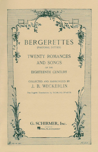 Weckerlin: Bergerettes