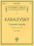 Kabalevsky: Piano Sonatas, Opp. 6, 45, and 46